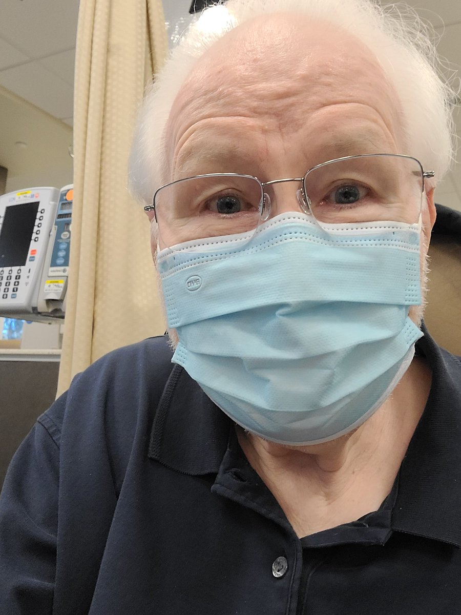Back at the hospital for another round of immunotherapy for Leukemia! The worse part of all of this is having to wear this stupid MASK 😷!

I live in Mask-free Florida, except for here at my woke hospital 🏥.