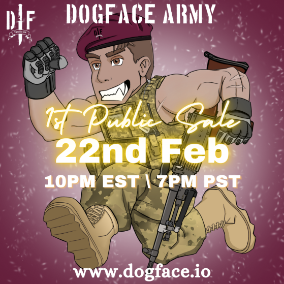 dogfaceDAO's tweet photo. 💸 $AMMO Token #Airdrop

1️⃣RT &amp; Tag 2 Friends
2️⃣Follow @dogfaceNFT
3️⃣Join Discord👇
https://t.co/EdreauYwXa

#DogfaceNFT #DAO #DeFi #Staking #ETH #Ethereum #F1 #NFTGiveaway #NFTcollector #NFTcollectors #metamask #Metaverse #NFTs #NFTProject #NFTCommunity #FreeNFTs #NFTcollection https://t.co/QAZTKGqQKJ