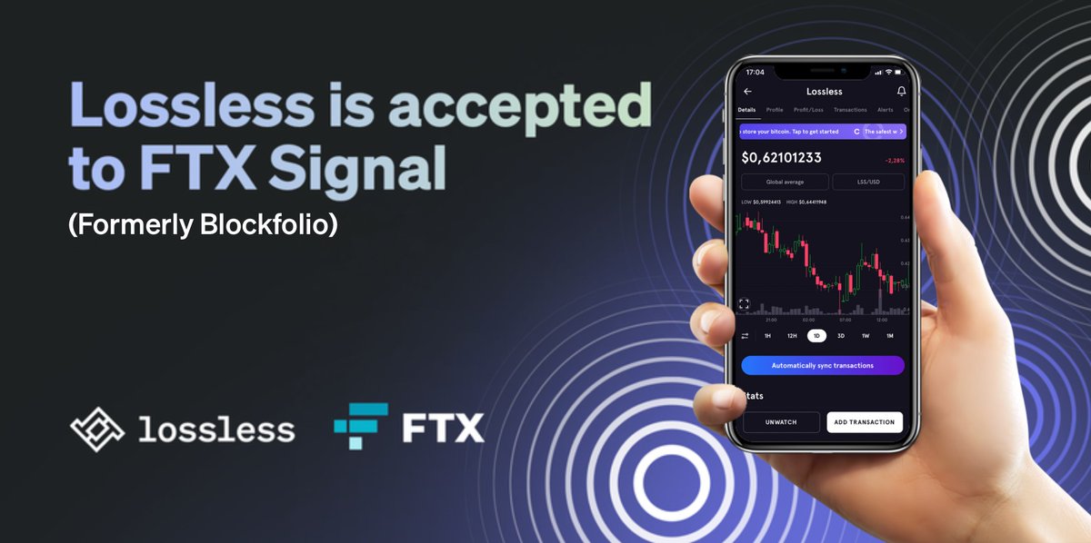 losslessdefi's tweet image. Are you one of the @ftx_app users? We've got great news for you🚀

We've just been accepted to #FTX Signal - you can now track $LSS performance on the FTX app (formerly #Blockfolio) and enjoy the news we will share there from our team 📣
