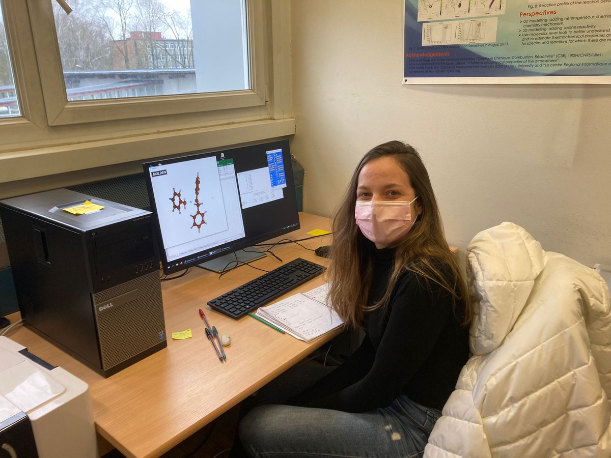 FlorentLouis59's tweet photo. Welcoming @ines_bouchene to the twittosphere. She will work on #combustion using molecular simulations and participate to #RSCposter as BSc student
@univ_lille #FLouisGroup #compchem https://t.co/drZnX6D5yE