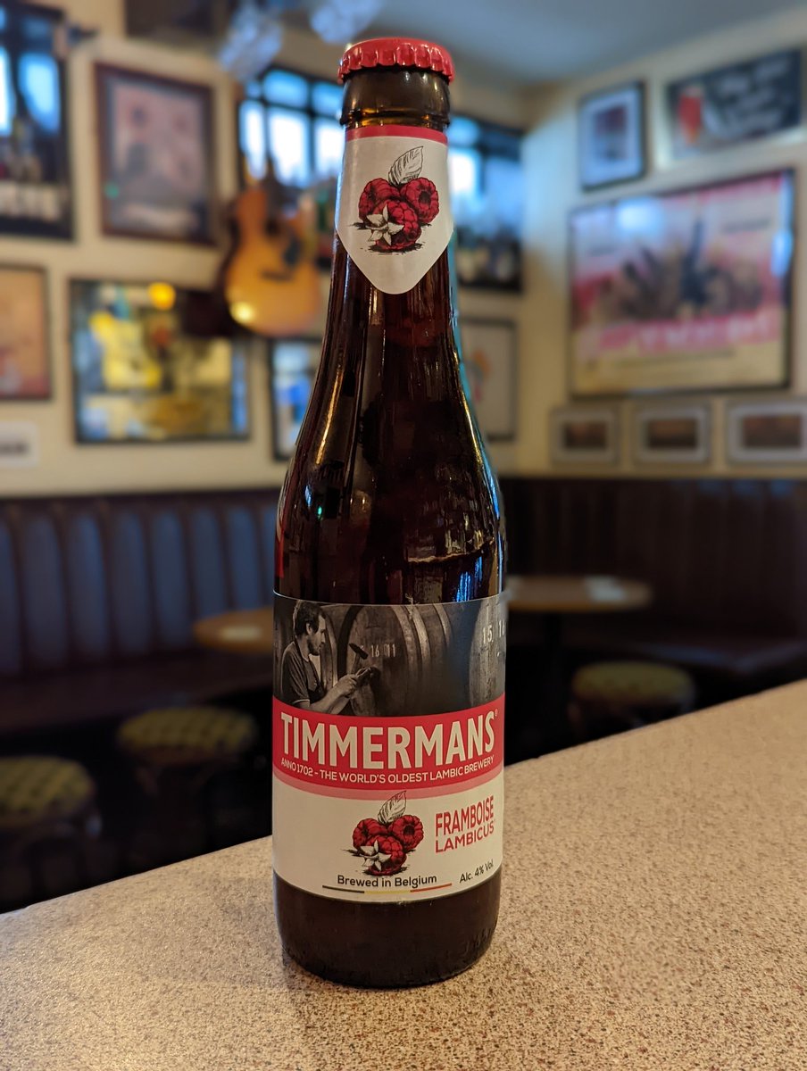 Sunflower_Pub's tweet photo. New in! Timmermans Framboise Lambic. A funky Belgian raspberry sour from the oldest Lambic brewery in the world. This is a treat! Available now! https://t.co/4xe3Vy2jz7