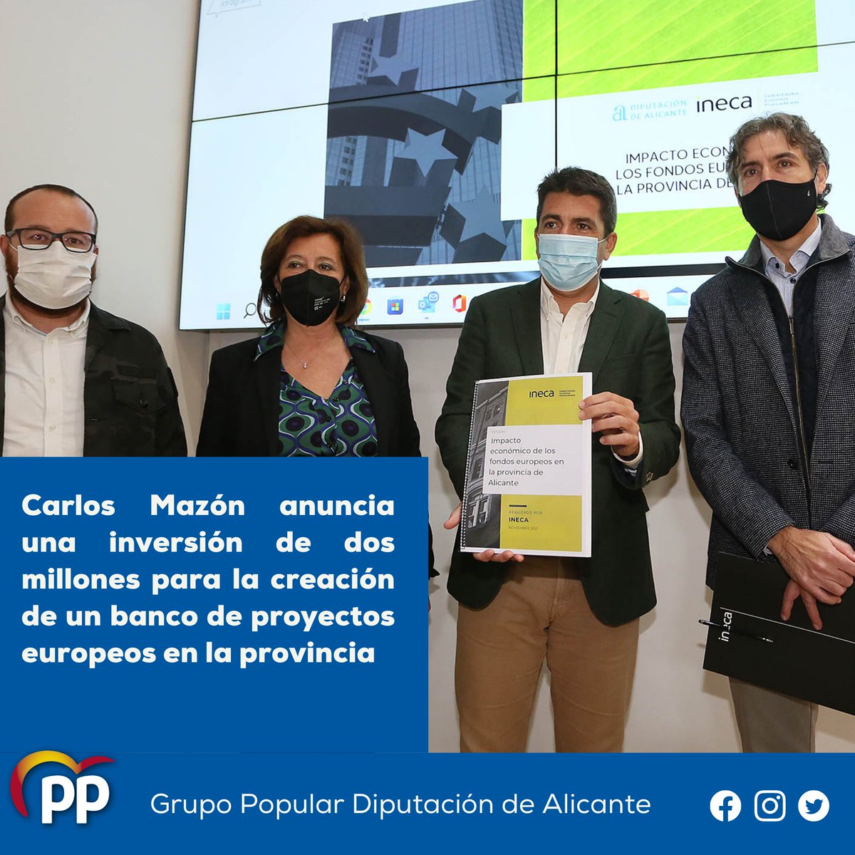 ✅ @CarlosMazon40 anuncia una inversión de 2⃣ millones para la creación de un banco de proyectos europeos 🇪🇺 en la provincia

Más info 🔗 alicanteplaza.es/la-diputacion-…