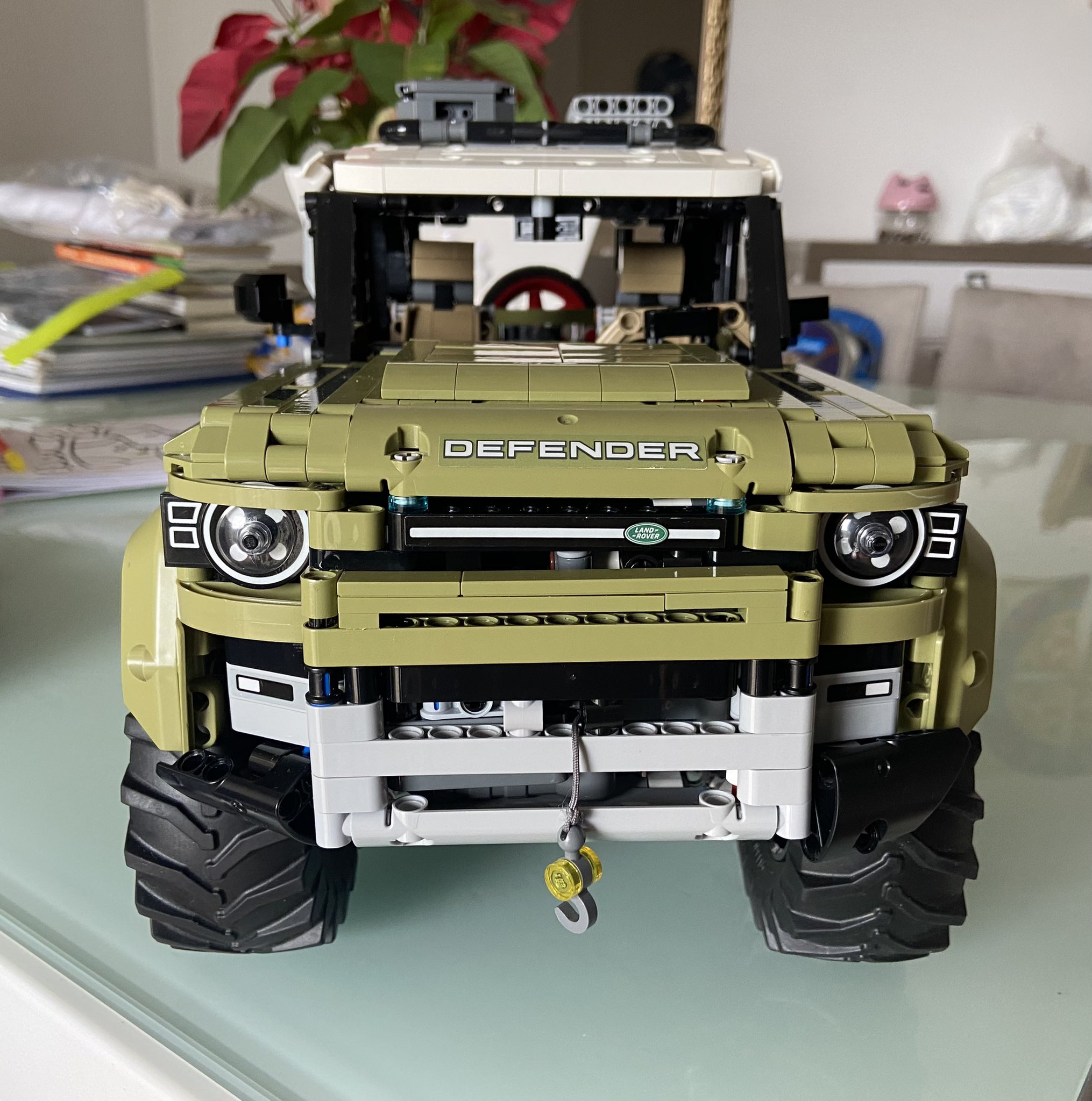 Alfa Romeo 156 BR on X Modified Lego Defender raised suspension off road tires winch lego defender mod modification offroad https t ufotcLfYJH X