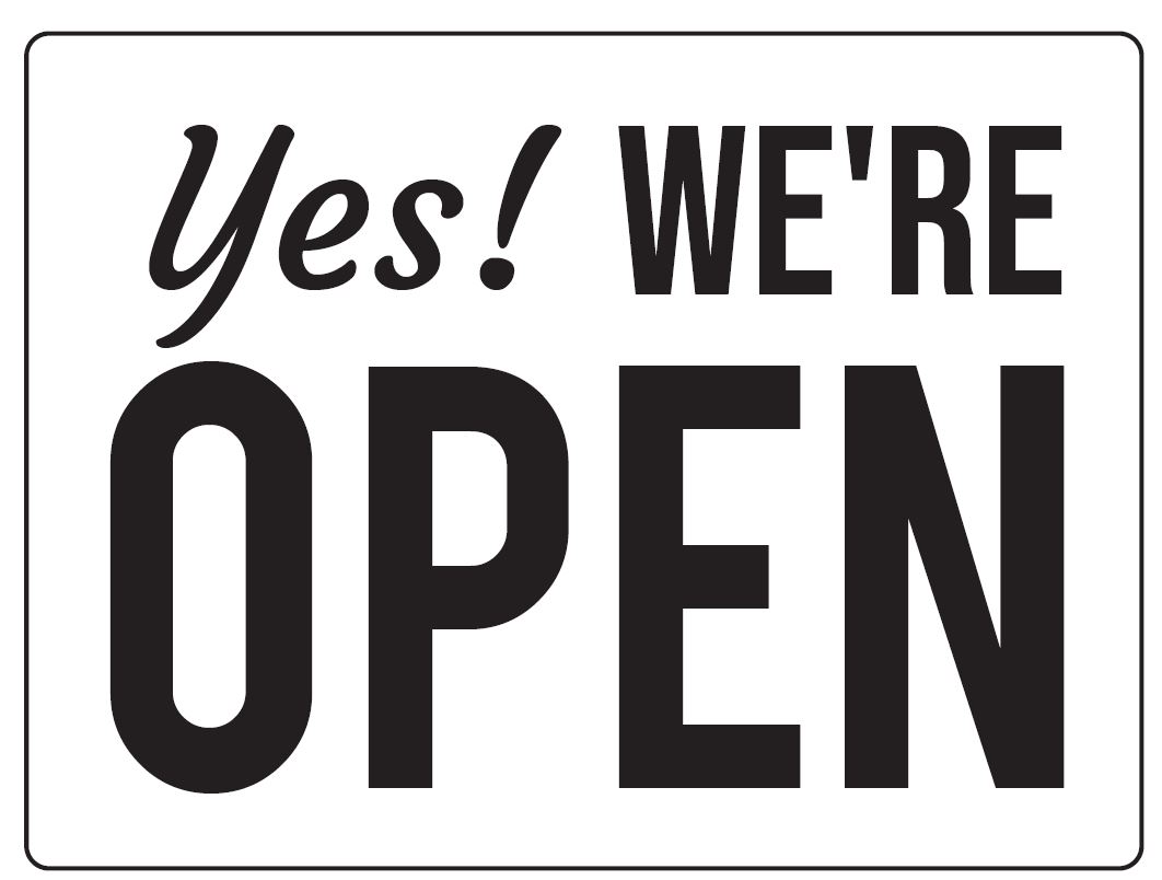 And we are Back !!!   
Current Hours Monday/Wednesday/Friday 10 am - 4 pm and Tuesday / Thursday 1 - 4:30 pm