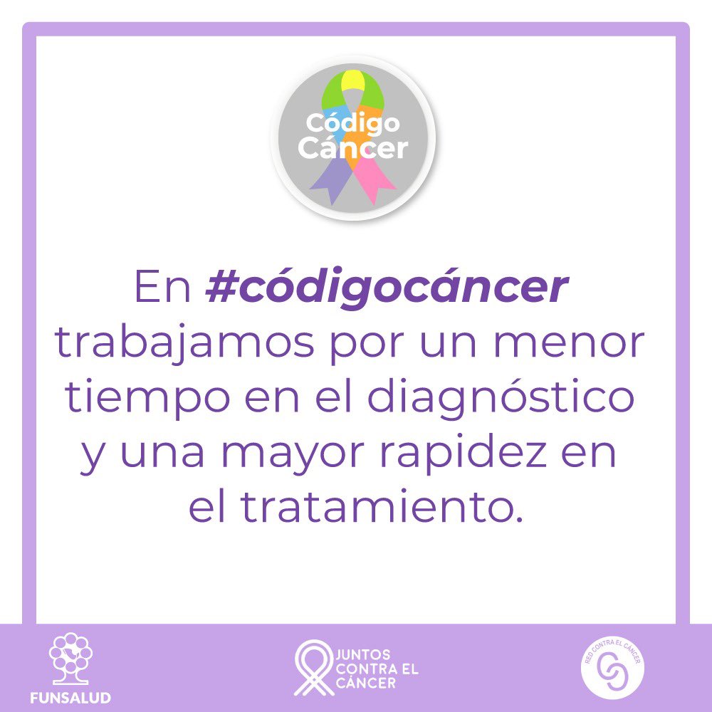 Los avances han disparado las tasas de sobrevida de muchos tipos de cáncer, pero la inequidad en los sistemas de salud limitan la atención y el tratamiento oportuno. 

En #códigocáncer trabajamos por un menor tiempo en el diagnóstico y una mayor rapidez en el tratamiento.