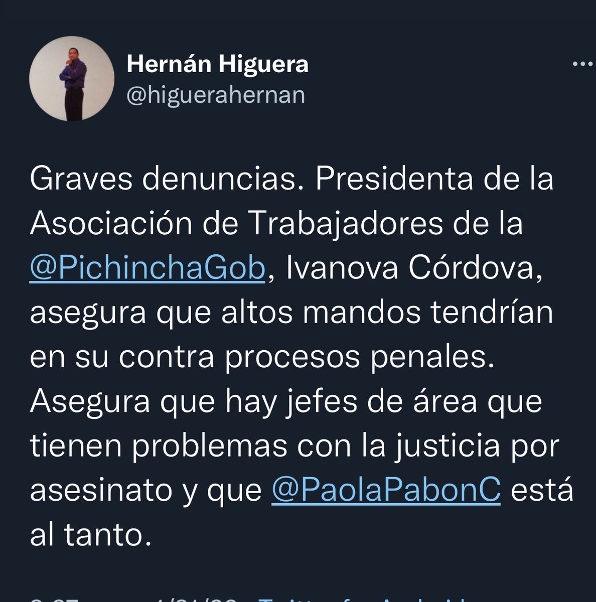 LUNA2020_EC's tweet image. Ya es hora que la engrilletada sea detenida y pague por sus actos de corrupción, hay denuncias en su contra que esperan, actúen ya. #PresaPabon
#FueraCorruptaPabon