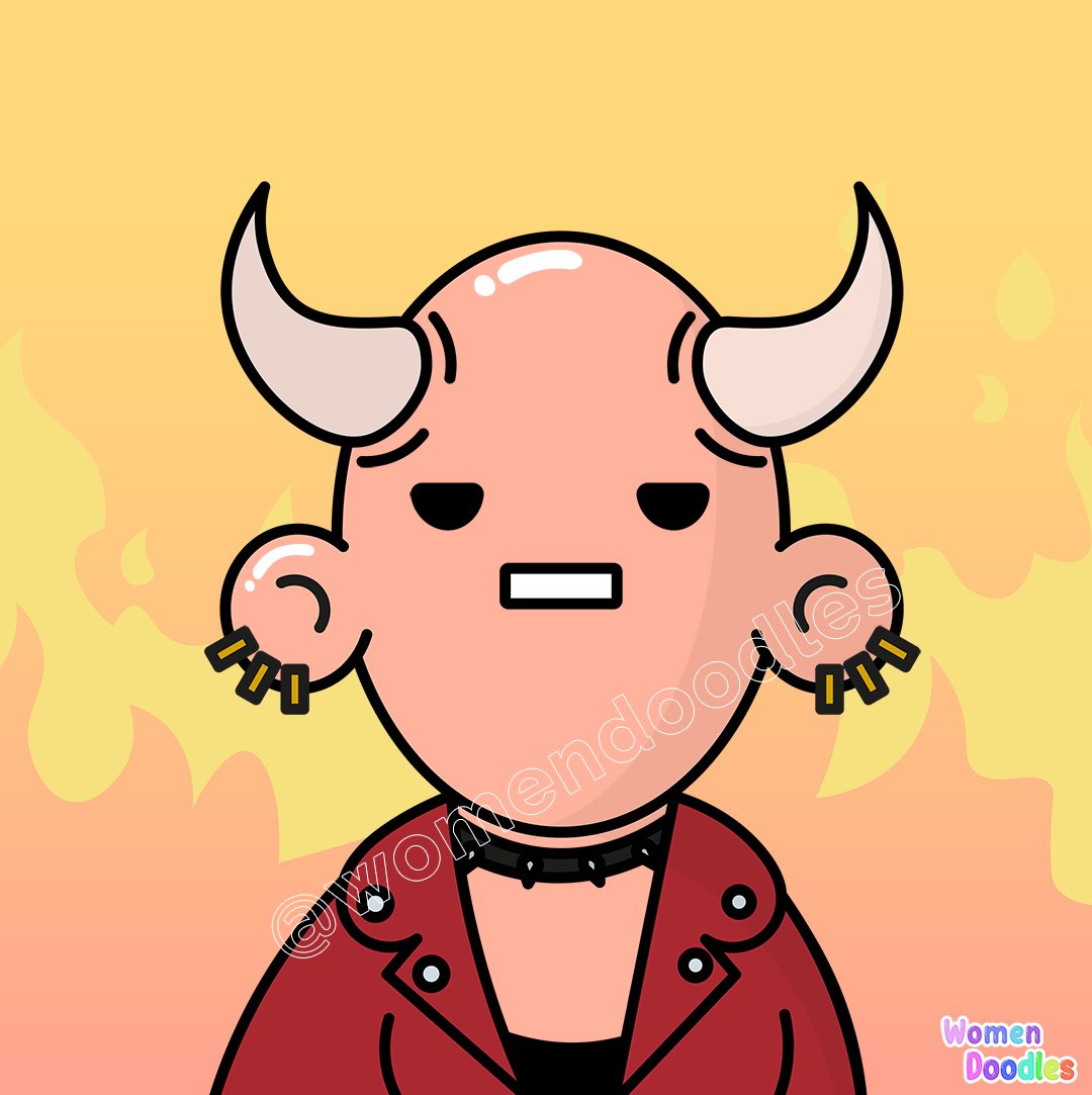 Her name is Hell’s fire 🔥. She’s looking for a wallet to go into. 
🌈Like,RT &amp; tag frens

 #EtherealArtNFT #NFTcollection 
#NFT #NFTartist #NFTs #NFTartwork #NFTart