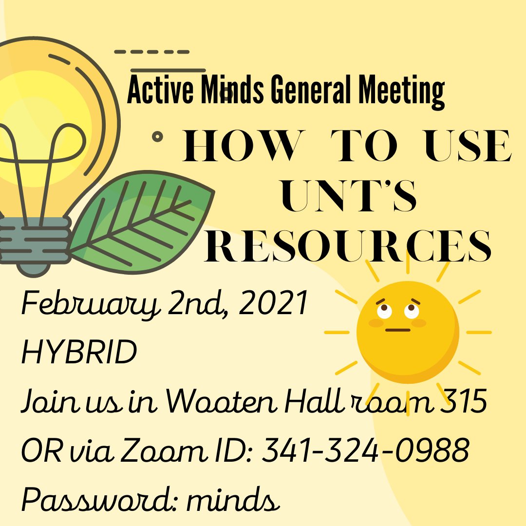 Active Minds at UNT tweet media