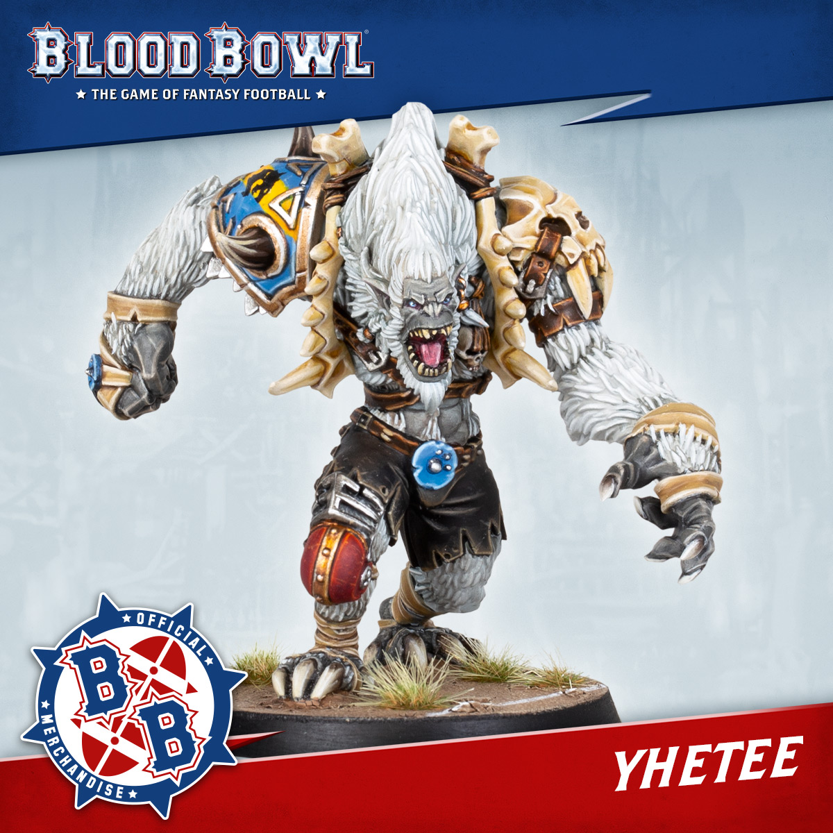warhammer's tweet photo. "Looks like the Yhetee has been working out, Jim." – Bob
"You could almost call him the abdominal snowman, Bob." – Jim

Get a closer look at the new Blood Bowl miniature here: https://t.co/ns8TMx68x7 

#WarhammerCommunity https://t.co/dbpJL42ji9