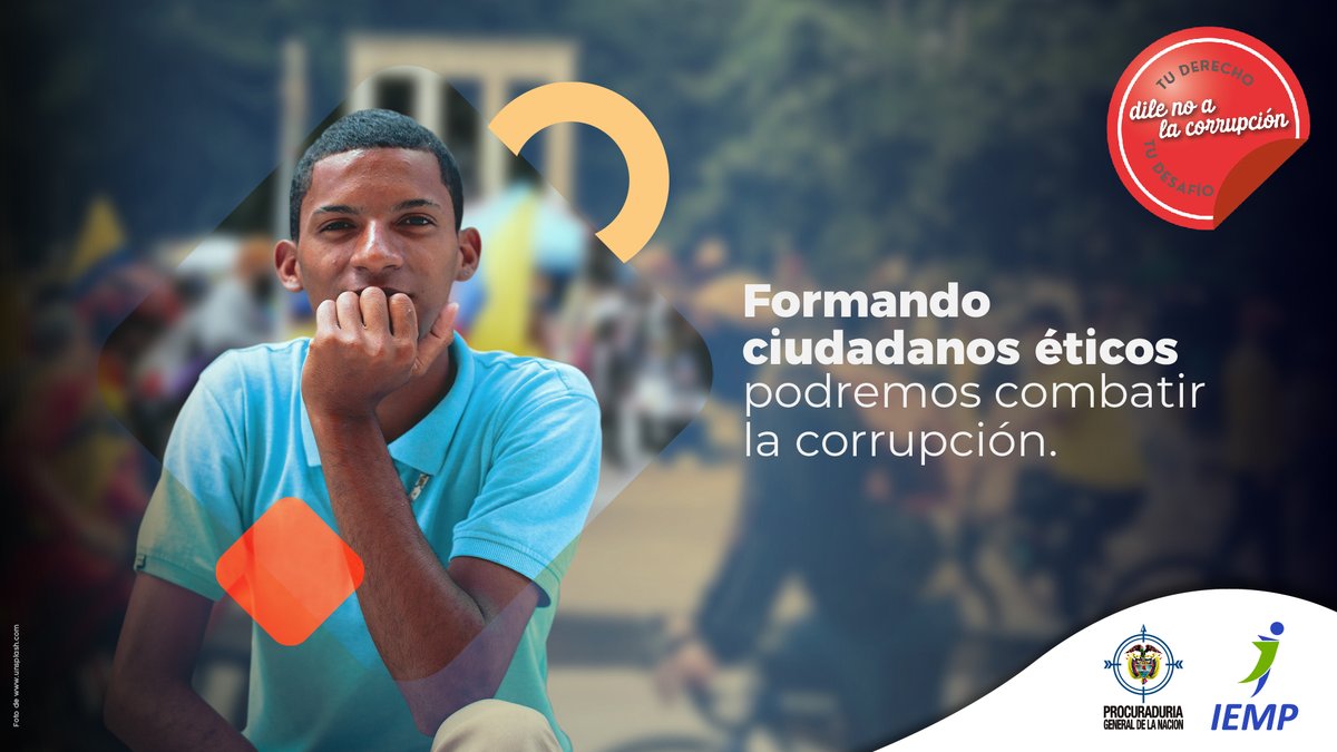 La corrupción es una realidad en toda sociedad; pero sólo con la solidez 🧱 de la ética individual y la moral pública es posible hacerles frente de forma eficaz, y avanzar en la construcción de país ⚒️. 
#ÉticaParaLaAcción