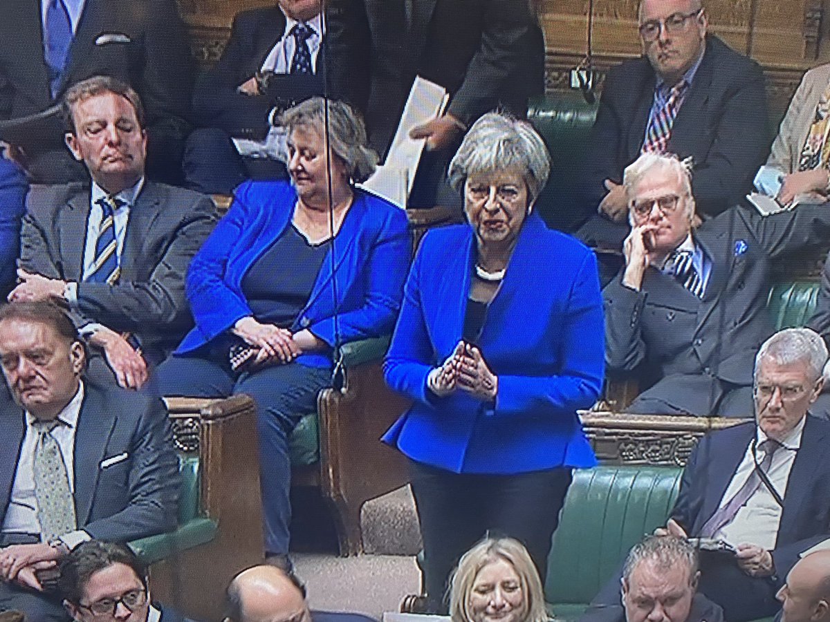 Theresa May’s stunt double is in the commons today