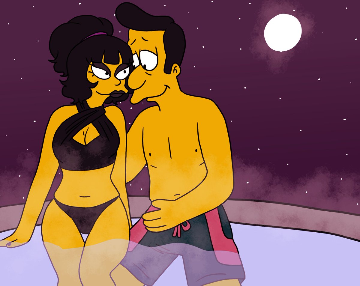 Prizillax's tweet photo. Simple backgrounds but I should do more #simpsons #simpsona #maraparrish #timothlovejoy #reverendlovejoy #ocxcanon #oc https://t.co/aUYsLudlx3
