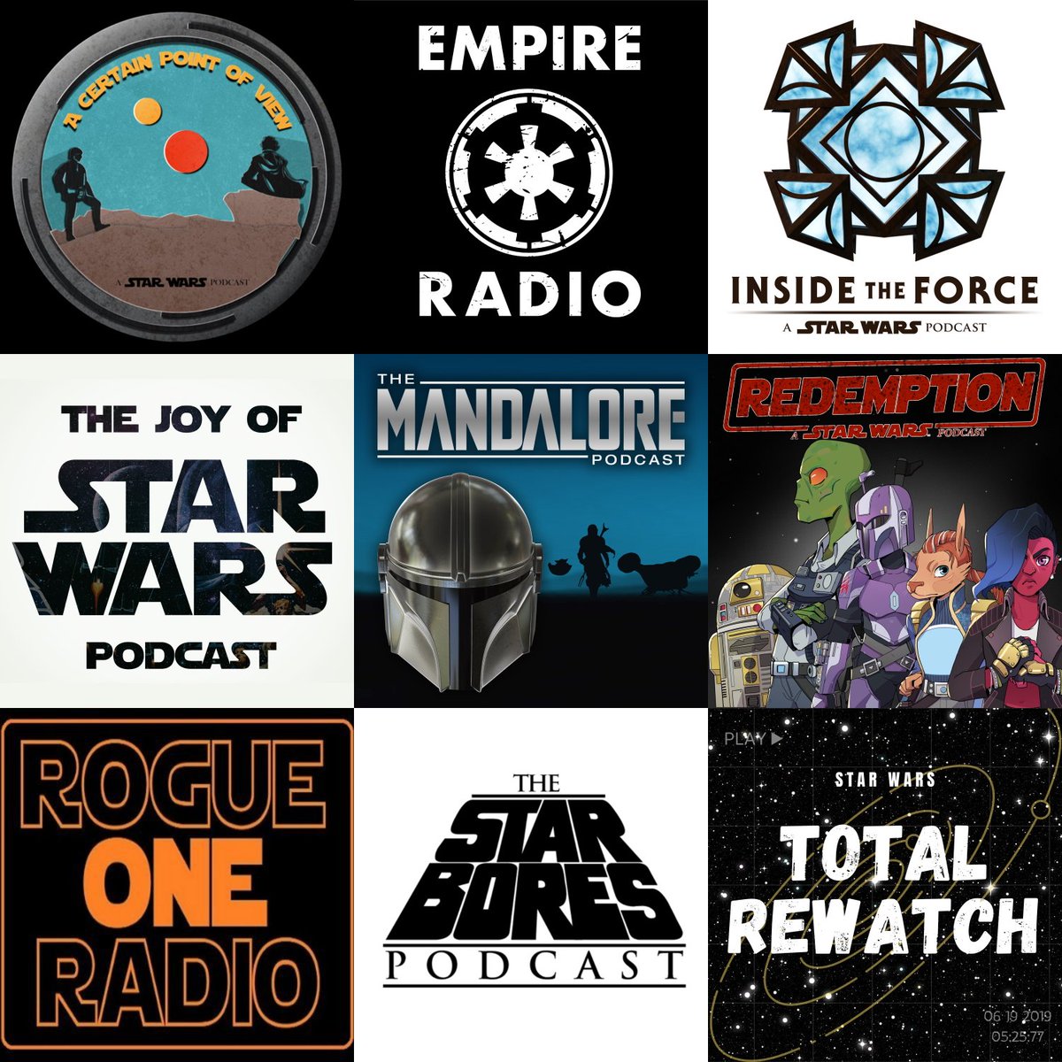 Update #6, ONE WEEK till #StarWarsPodcastDay. Here're the latest participants:

* @certain_povpod
* Empire Radio: A Star Wars Podcast
* <a href="/InsideTheForce/">Inside The Force</a>
* <a href="/JoyOfStarWars/">Star Wars: The Bad Bitch</a>
* <a href="/theMandaLorepod/">The MandaLore Podcast | #Andor</a>
* <a href="/redemptionpod/">Smuggler's Blues: A REDEMPTION Story</a>
* @Rogue1Radio
* <a href="/BoresStar/">Star Bores</a>
* <a href="/StarWarsRewatch/">Star Wars Total Rewatch Podcast</a>

CURRENT #SWPD2022 COUNT: 85