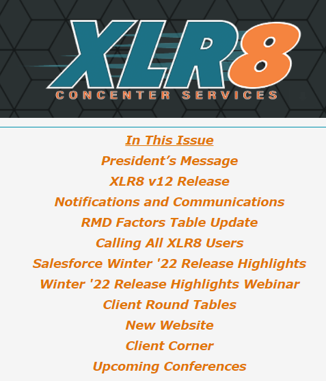 XLR8crm's tweet photo. Keep an eye out for the January 2022 issue of the XLR8 EXTRA Newsletter- hitting inboxes today! #xlr8crm #xlr8usercommunity https://t.co/TFyx75XNaA