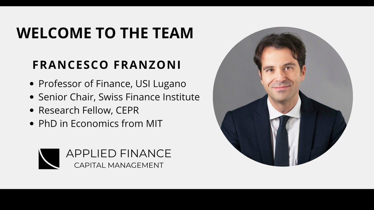 AppliedFinance's tweet photo. Welcome to the team! @FranzFranzoni https://t.co/nHNZHC5CpL