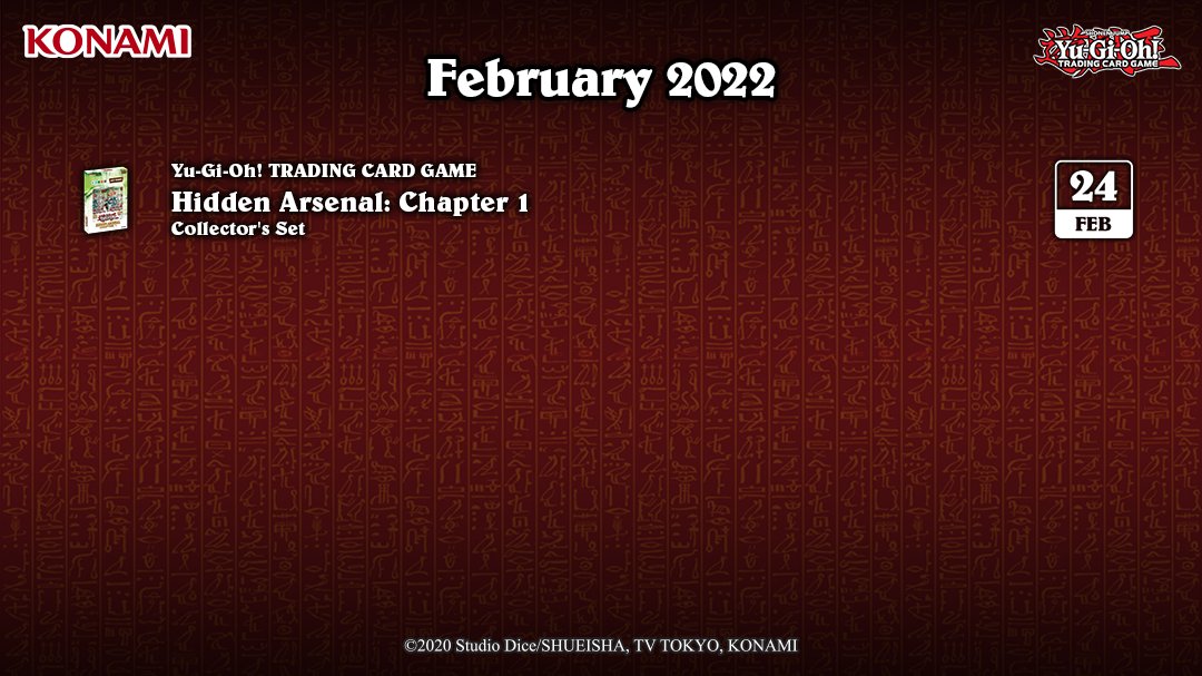 YuGiOhCardEU's tweet photo. We've now entered February, so take a look at what is coming this month!
#YuGiOhTCG #YuGiOh #BattleOfChaos #KuribohKollection #OTSPack18 #HiddenArsenalChapter1 https://t.co/NmBtniFMrl