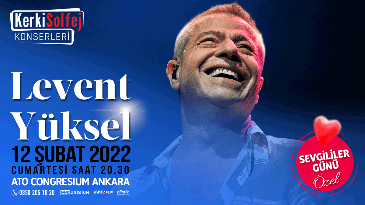 Kral_Muzik's tweet photo. Levent Yüksel 12 Şubat Cumartesi günü ATO Congresium'da sahnede...

Bilgi Tel 0850 205 10 20
Biletler @biletix'te

@kerkisolfej @levent_yuksel #ankara #leventyüksel #kerkisolfej #kralmüzik https://t.co/1KS2dMybV0