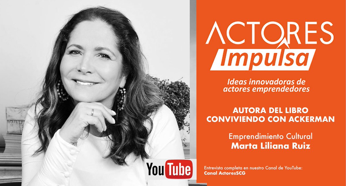 Nuestra socia <a href="/MartaLRuiz/">Marta Liliana Ruiz</a> comparte con la #ComunidadCamaleón su emprendimiento cultural como autora del libro Conviviendo con ACKERMAN el relato de cómo enfrentó la enfermedad y los aprendizajes que obtuvo en cada fase de su recuperación
Entrevista aquí🔗
ow.ly/jSoY50HIhpA