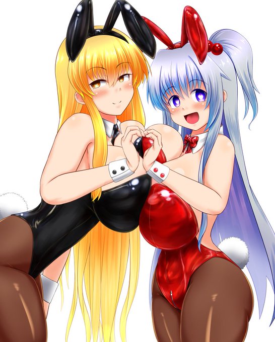 #女の子二人のイラストを貼る見た人もやる 