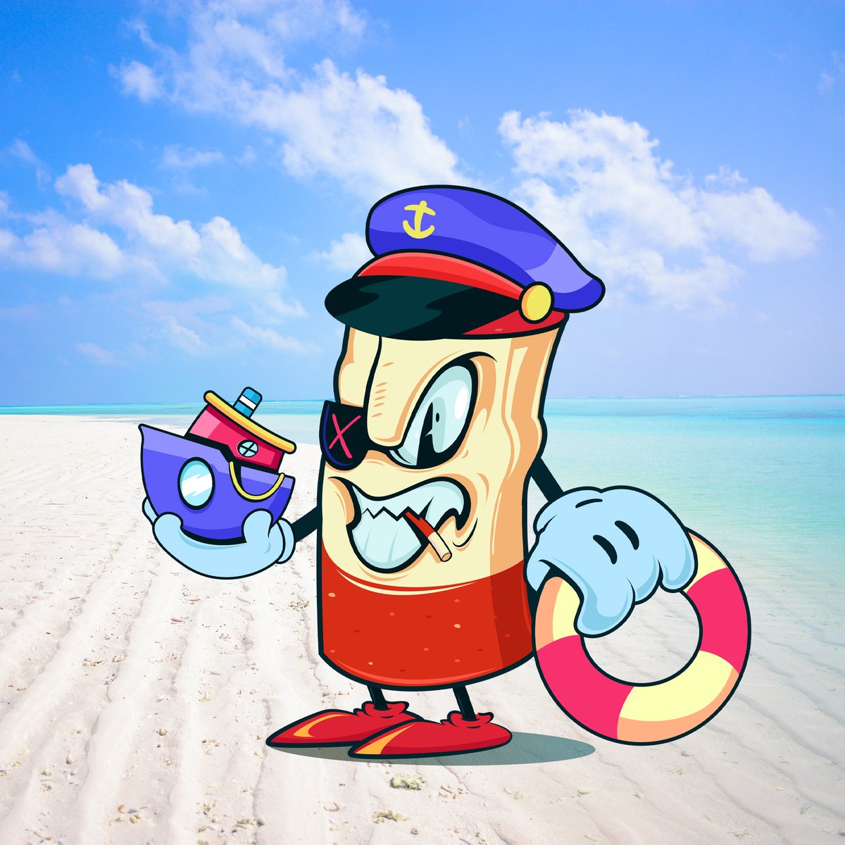 The captain goes down with the ship.
#buttsynft  #NFT #NFTCommunity #NFTs #nftcollector #nftart #NFTcollectibles #digitalart #cryptocurrency #solanaNFT #solana #solsea