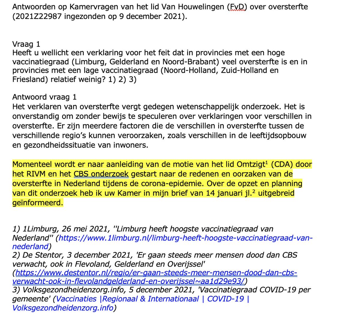 Pieter Omtzigt tweet media