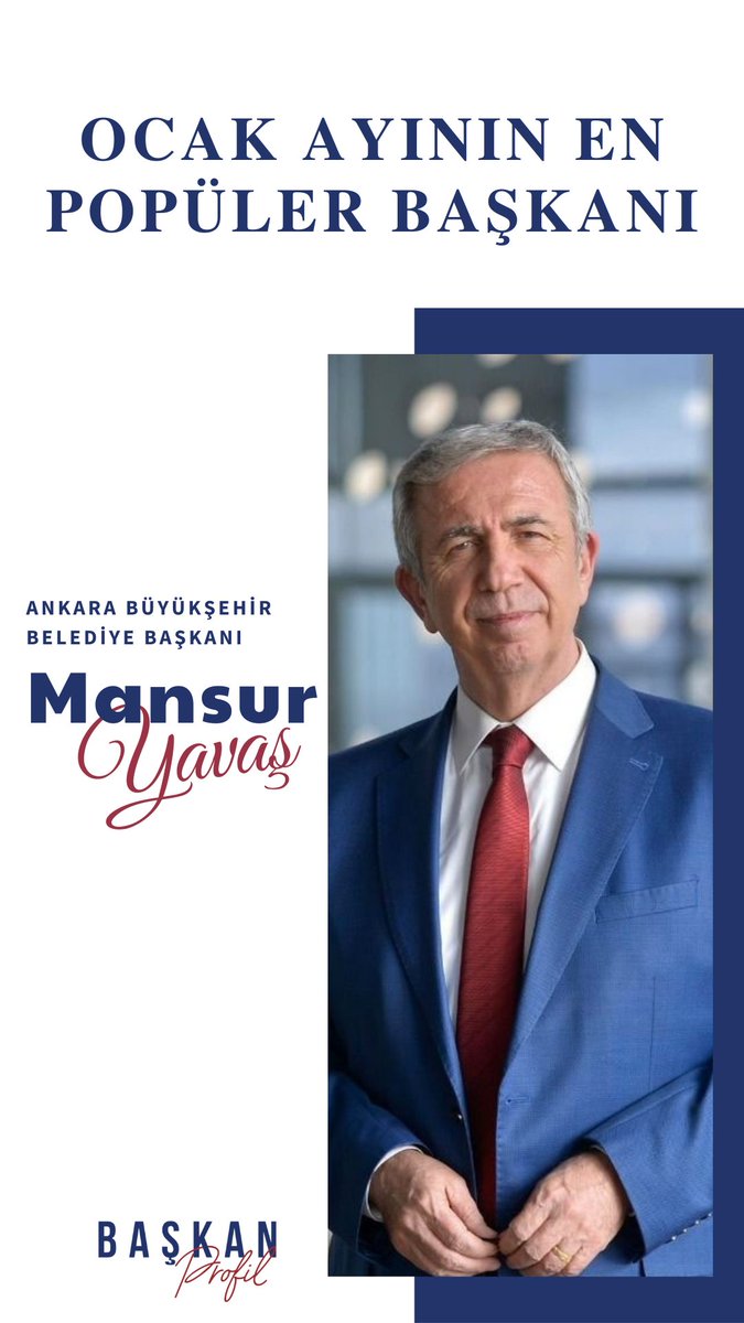 Başkan Profil (@baskanprofil) on Twitter photo Ocak Ayının En Popüler Başkanı – #MansurYavaş
<a href="/mansuryavas06/">Mansur Yavaş</a> <a href="/ankarabbld/">Ankara Büyükşehir</a> <a href="/Seyit_TORUN/">Seyit Torun</a> Ocak Ayının En Popüler Başkanı – #MansurYavaş
<a href="/mansuryavas06/">Mansur Yavaş</a> <a href="/ankarabbld/">Ankara Büyükşehir</a> <a href="/Seyit_TORUN/">Seyit Torun</a>