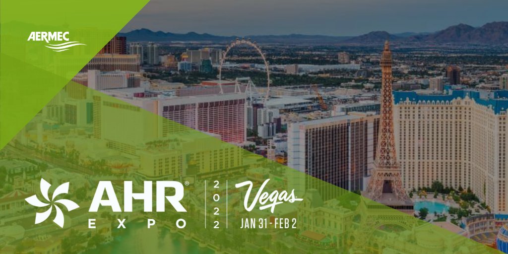 Aermec is at the <a href="/ahrexpo/">AHR Expo</a> in Las Vegas, Nevada. Stay tuned for photos from the expo #VivaLasVegas #BoothN7941