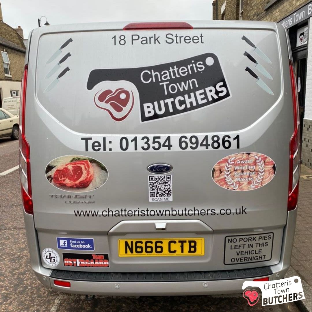 When you see this van, you know it's carrying the best meats in town! 😉