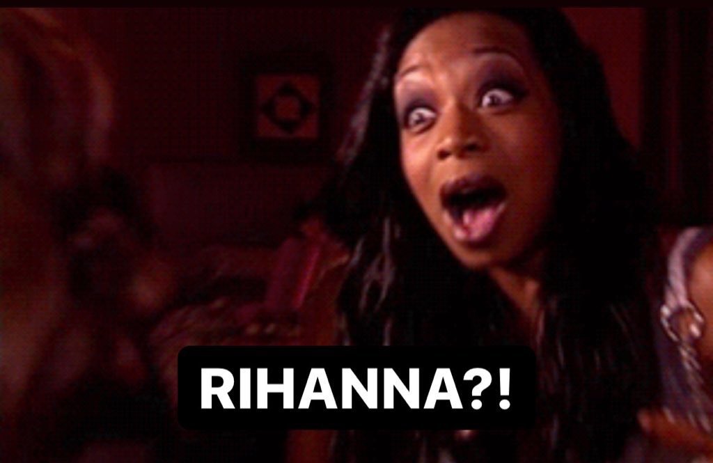 El bebé de rihanna enterándose que rihanna será su mamá