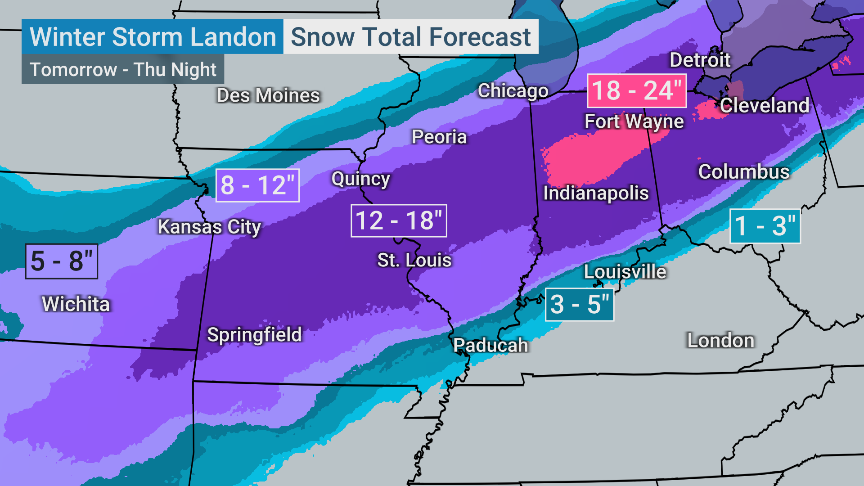 mikebettes's tweet photo. Winter Storm #Landon will be getting going this week. Be prepared for heavy snow and ice extremely dangerous travel conditions. https://t.co/r7iuifMLBI