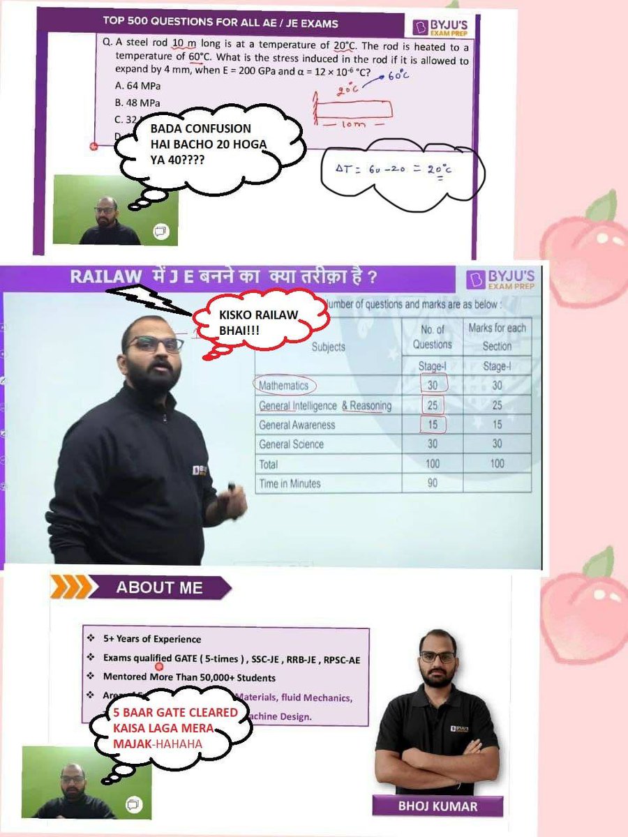naveensingh5252's tweet photo. @Byjus_ExamPrep 
@BYJUS 
@ByjusSupport 
5 time gate qualified teacher jisko khud ni pta 60-20=40 hota h.
Railway ka spelling ni pta.
Ab esa khilwad hota h engineers ke sath kya hi exams clear krayenge ye teacher jinko khud abhi teaching ki jarurat h wo teaching krre hn😂😂😂😂😂 https://t.co/TqGDy0gxRt