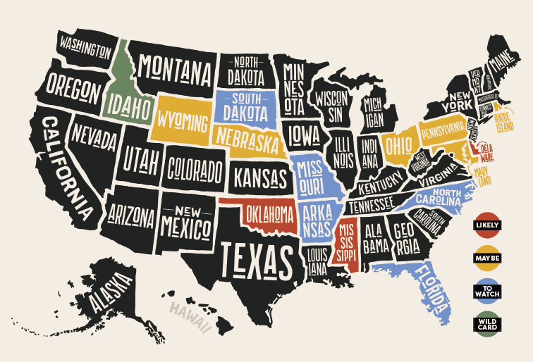 ParryAmerica's tweet photo. Only 14 states remain without full medical or recreational adult-use cannabis legalization. These are some states to watch in 2022! https://t.co/QSQzhlacPI