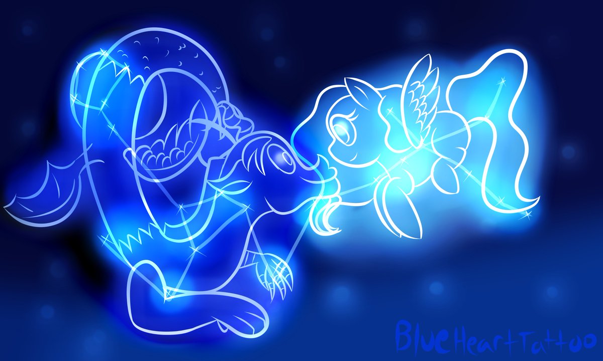 BlueHeartTatto's tweet image. Fluttercord Week (Day 13)- Stars
Do you remember the 6th Pokémon movie where they drew the Pokémon within the constellation during the credits?