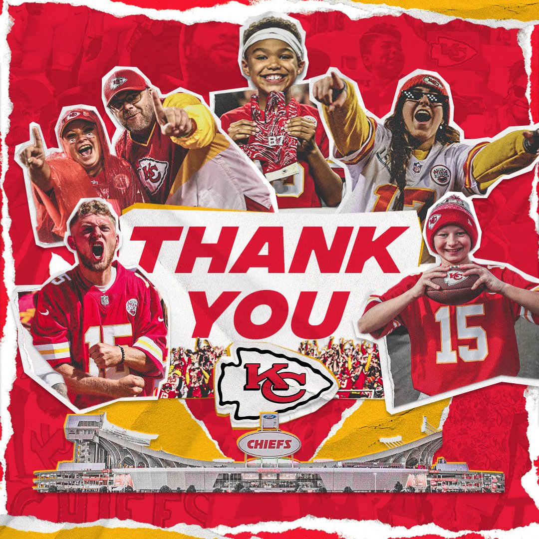 To all of Chiefs Kingdom, we know this isn’t how we wanted the season to end, but we couldn’t have made it all the way to a fourth straight AFC Championship game without your support. Truly the best fans in the world ❤️