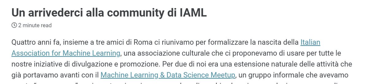 Italian Association for Machine Learning tweet media