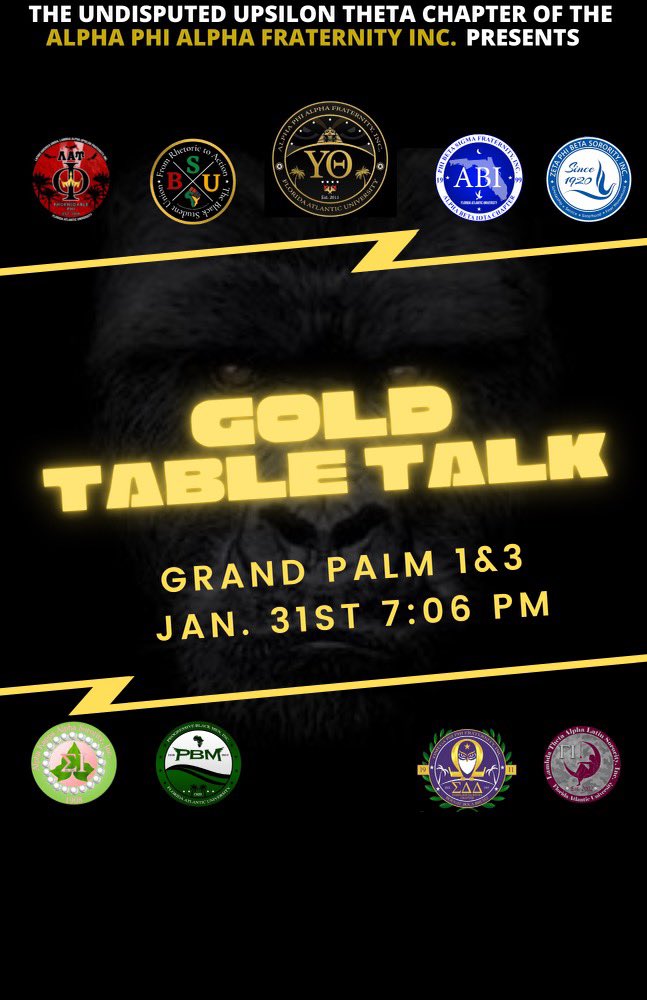 There is only one place regardless of race and age people can come together and have open dialogue, voice opinions, share experiences, express concerns and grow. The Gold Table Talk, is a sacred space where you can come and be free without judgment. So come oUT and join us.‼️