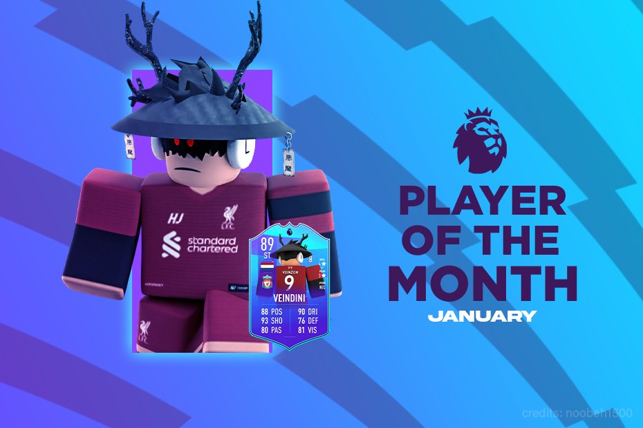 RBX_RPL's tweet photo. PLAYER OF THE MONTH | JANUARY

Congratulations to January's Player of the Month, Veindini from @RPL_LFC !

@RBX_RPL | #POTM https://t.co/EAKfVKXGpp