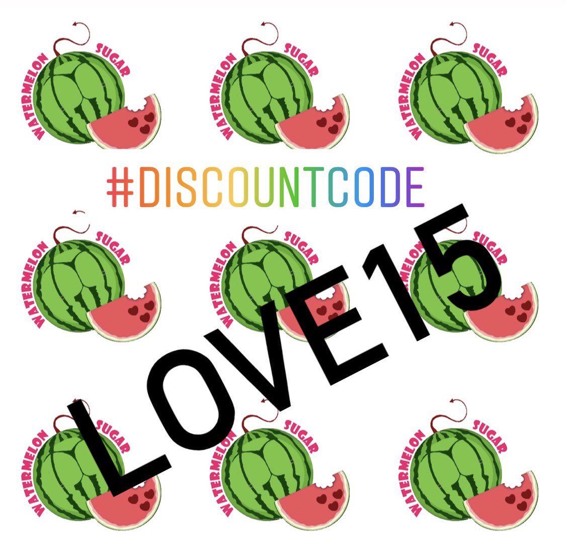 wmsfun's tweet photo. Claim your discount now, just type LOVE15 on check out 

#watermelonsugarfun #promotion #ValentinesDay #Discounts #Sales #rocksoff https://t.co/WZvWTk6ZHT