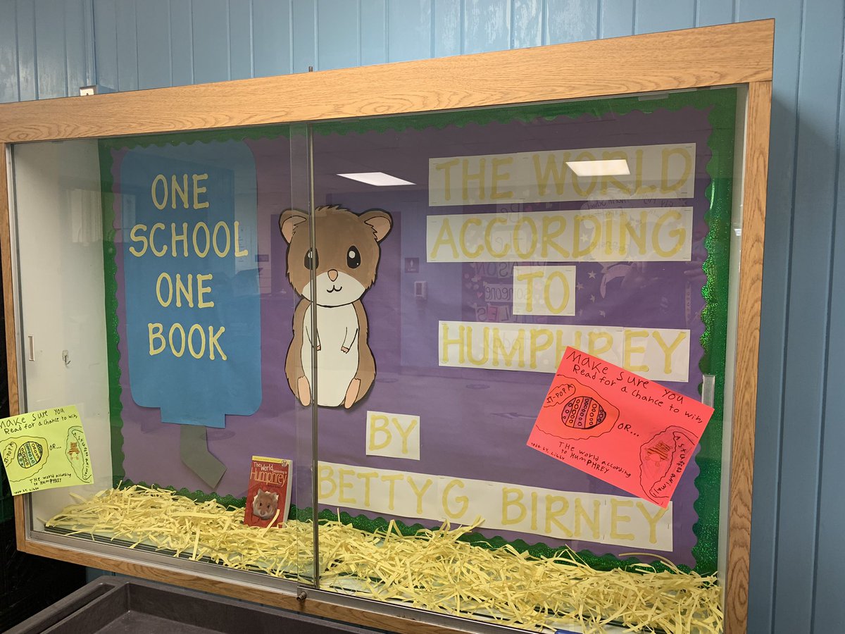 D45North's tweet photo. #d45learn4life @d45schools One School One Book! North Loves Humphrey! https://t.co/mOGUZ0rLBP