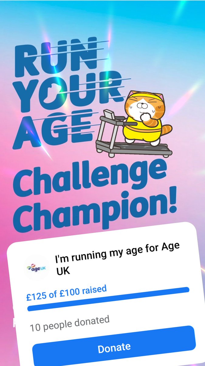 DID IT!!!!🥳🏃🏿‍♀️🏃🏿‍♀️🎉
52 miles 🥳  (52 Fri🎂🎉🎂)
@age_uk
#runyourage
Thank you everyone  who has donated 😘
facebook.com/donate/1085561…