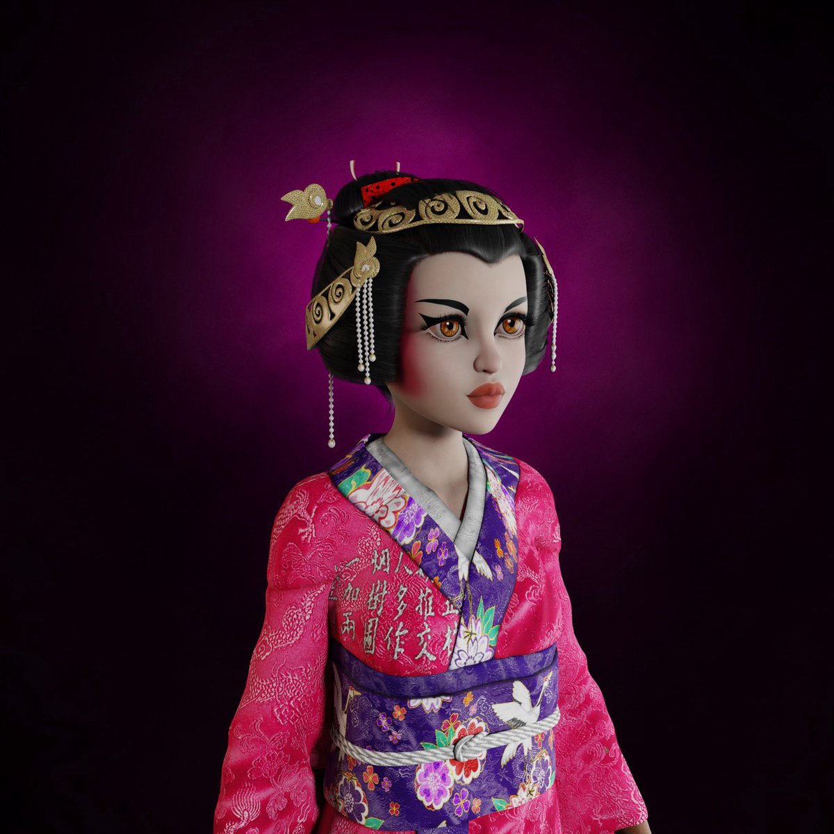 Amazing art! 3D rendered beauties ☺️ get involved! <a href="/womenofcrypto_/">The Women of Crypto</a>