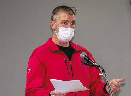 Uaw249's tweet photo. UAW Local 249 Bargaining Chairman Jim Fisher talks about TFTs promoting ahead of contractual timelines, parts shortages and COVID-19 impacts in this month's reports. Click here https://t.co/ugpnyWoL1X to read. https://t.co/gq5gk6nZlb