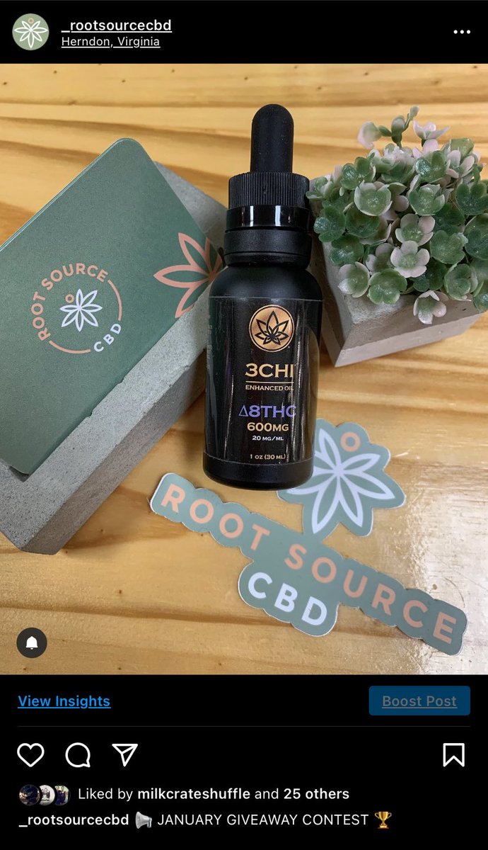 Rootsourcecbd's tweet image. Visit our Instagram for your chance to win this 600mg Δ8 tincture from 3CHI! @3ChiCanna 

Winner will be announced tomorrow evening!

#giveaway #rootsourcecbd #cbdcommunity #cbdwellness #delta8 #3chi