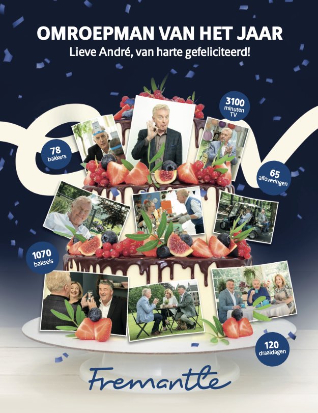 FremantleNL's tweet photo. Gefeliciteerd Andre! 🥳 https://t.co/sdbD5YO5vl