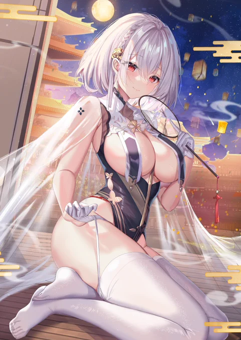 #碧蓝航线  大家新年快乐!!!摸了最喜欢的这套皮肤 