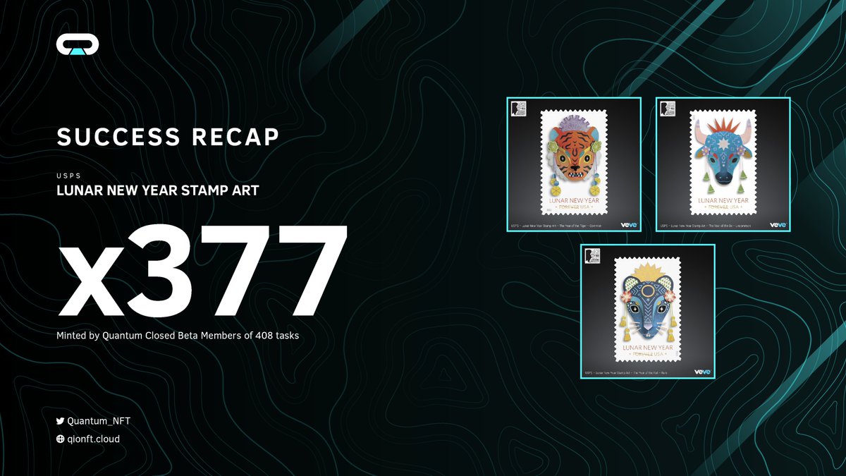 x377 Lunar New Year Stamp Art | Q-IO Success

🔄 Random RT will get Closed Beta Access
