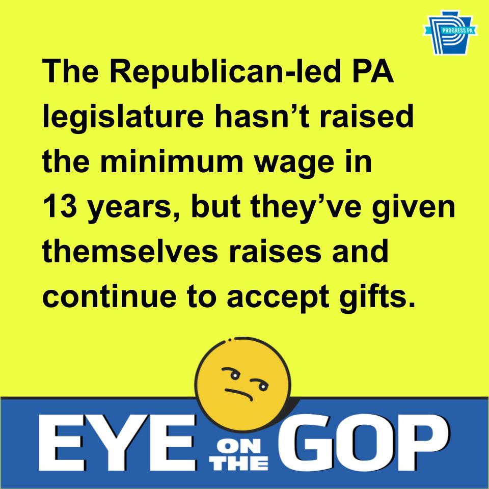 Progress_PA's tweet photo. #EyeontheGOP #ReallyRepublicans?!? #MinimumWage
@PAGOP @payoungdems @pacollegedems @YoungDems_AGH https://t.co/h4PNfJfw3f