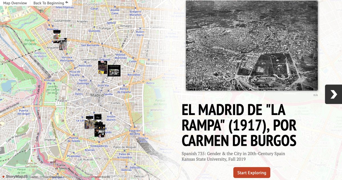 kstatespanish's tweet photo. Dr. Bender publishes in Hispania's special #DH issue. “From Snaps to Maps: Using Literature, Mobile Applications, and Mapping Software to Design an Engaging L2 Curriculum” features #KStateSpanish students' collaborative projects (Span735 #GeneroCiudadKSU) https://t.co/qqH9FpURt3 https://t.co/sMMq1ogM96