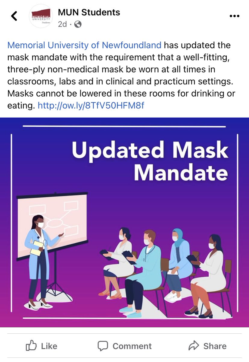 andrewtaylor19's tweet photo. According to the university it isn’t safe to have a drink of water in class. But it is safe enough to eat at an establishment around other people with their masks off 🤔 Seems logical #SafeMUN4everyone #MoneyTalks
@MUNSU35 @MUNWalkout2022 https://t.co/tNefLU96UK