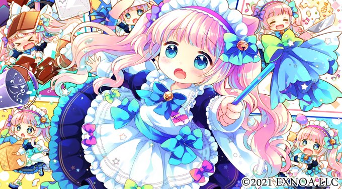 DMM GAMES様「エンジェリックリンク」にてブネちゃんのキャラデザ&イラスト担当させていただきました～!一生懸命頑張るぷにろり耳っ子メイド堕天使のブネちゃんをよろしくお願いいたします!😸✨

✨ゲームプレイはコチラ▶️https://t.co/0mWD5Za6BE 